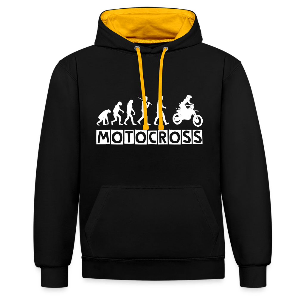 TeeFEVA Contrast Colour Hoodie | AWDis Just Hoods Contrast Colour Hoodie - Evolution Motocross