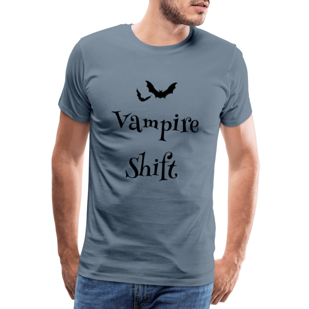 TeeFEVA Men’s Premium T-Shirt | Spreadshirt 812 We Love The Vampire Shift - Black On - No Beers - Men’s Premium T-Shirt