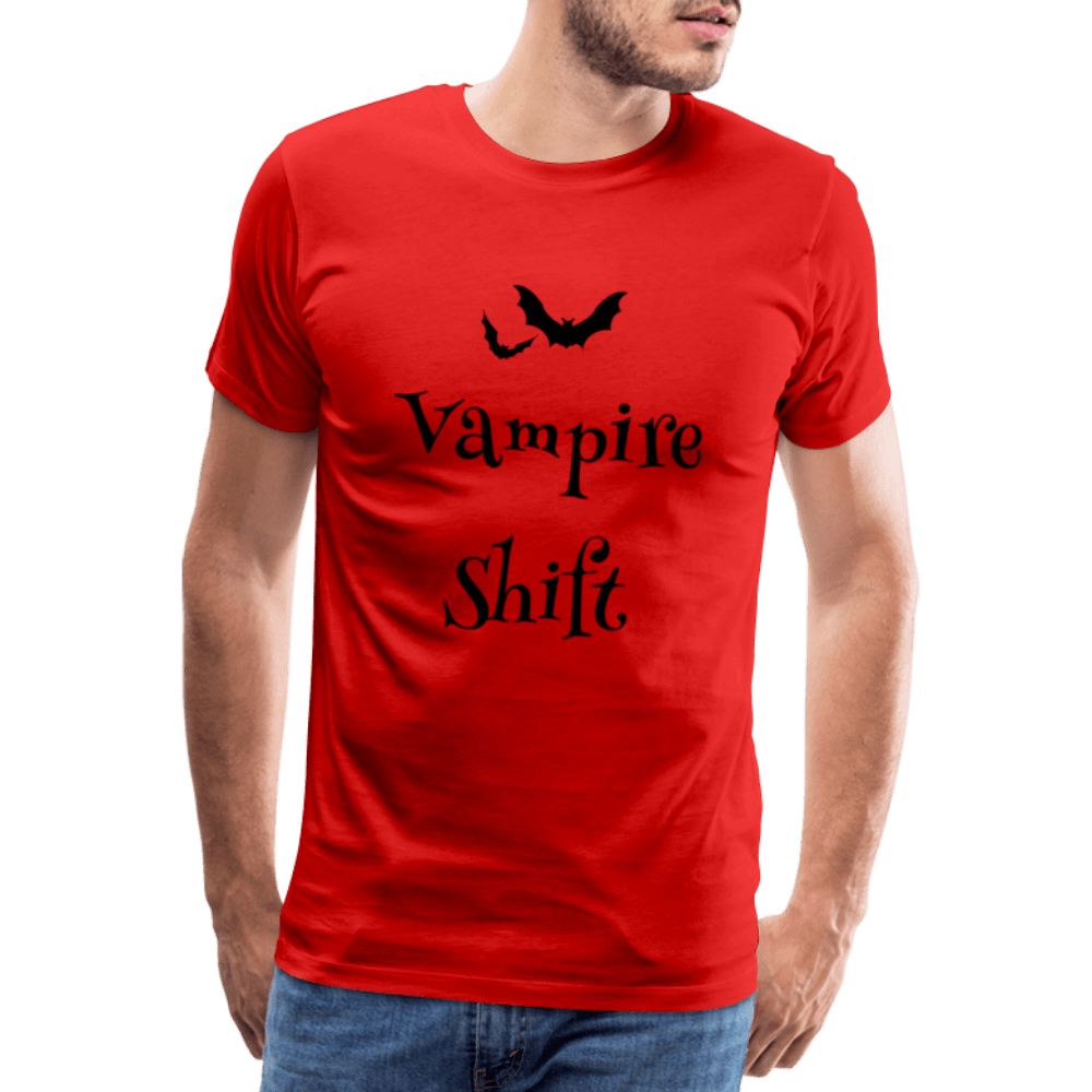TeeFEVA Men’s Premium T-Shirt | Spreadshirt 812 We Love The Vampire Shift - Black On - No Beers - Men’s Premium T-Shirt