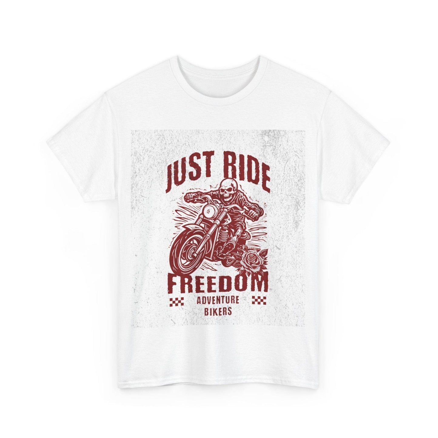 TeeFEVA T-Shirt ABR Loons | "JUST RIDE FREEDOM ADVENTURE BIKERS" | Unisex Heavy Cotton Tee