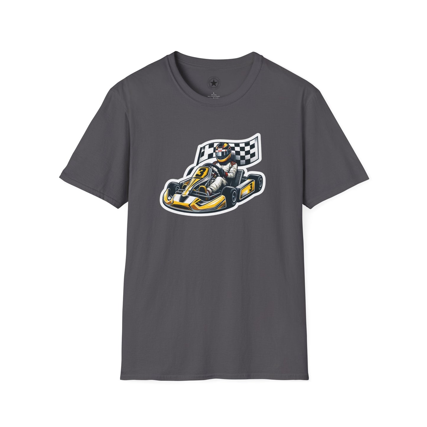 TeeFEVA T-Shirt CH Racing | Sticker Print | Unisex Soft T-Shirt