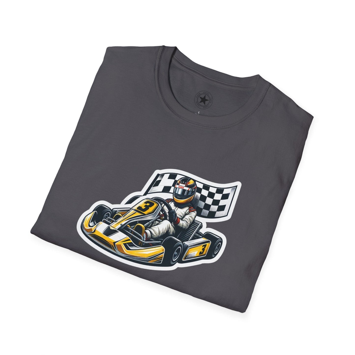 TeeFEVA T-Shirt CH Racing | Sticker Print | Unisex Soft T-Shirt