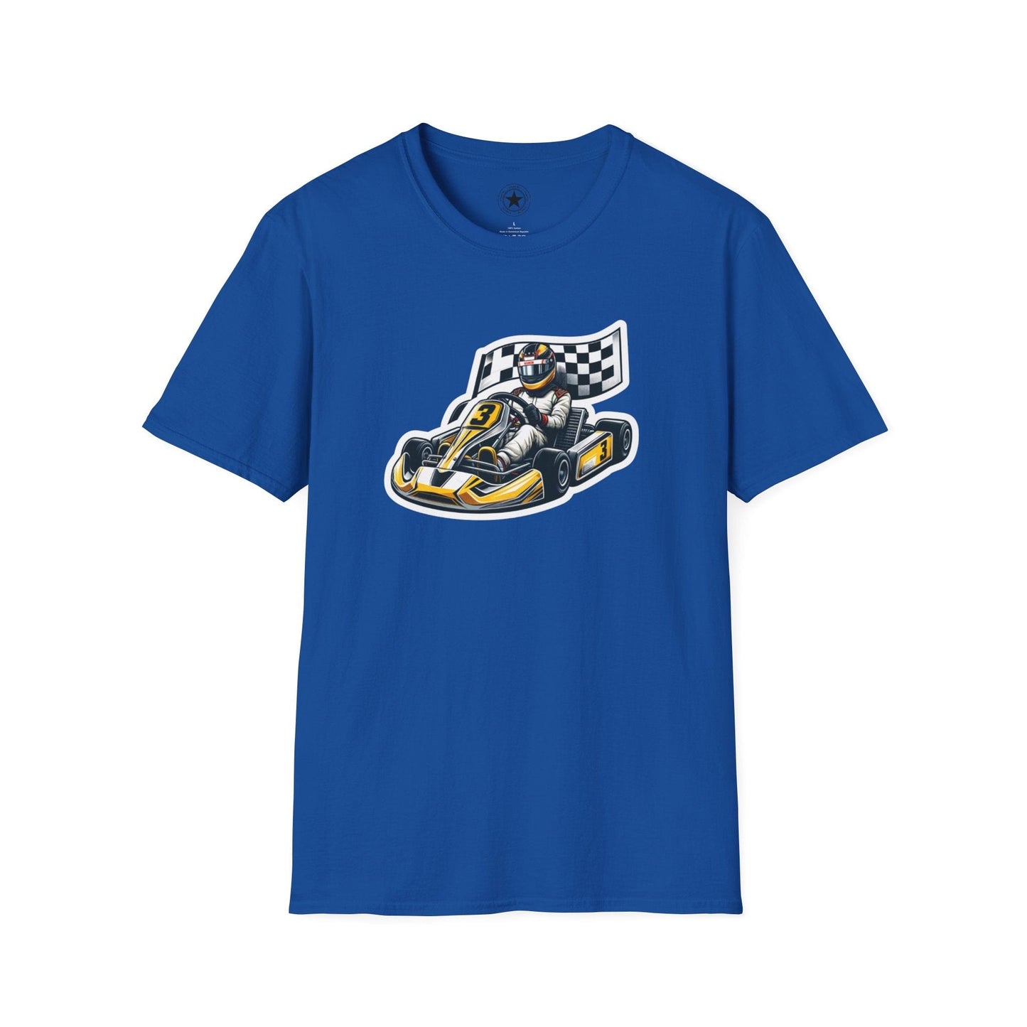 TeeFEVA T-Shirt CH Racing | Sticker Print | Unisex Soft T-Shirt