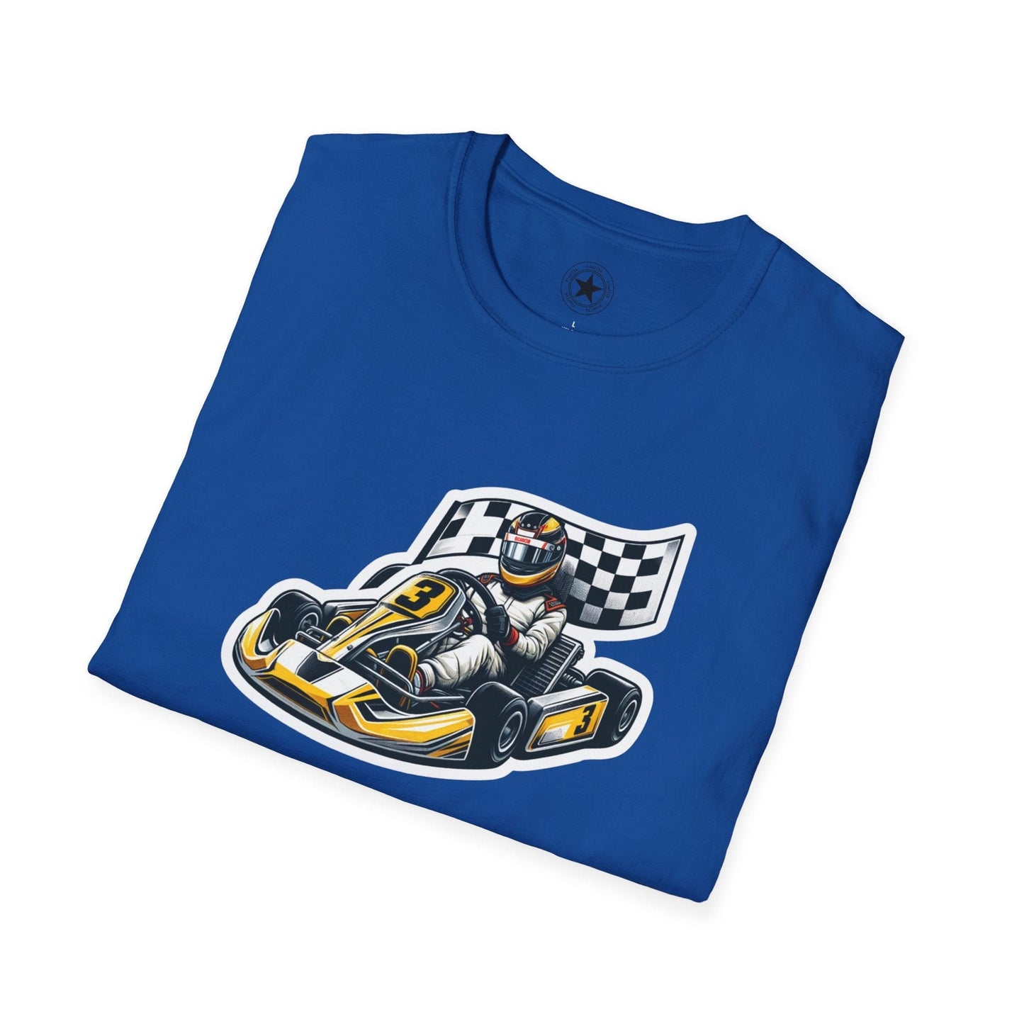 TeeFEVA T-Shirt CH Racing | Sticker Print | Unisex Soft T-Shirt