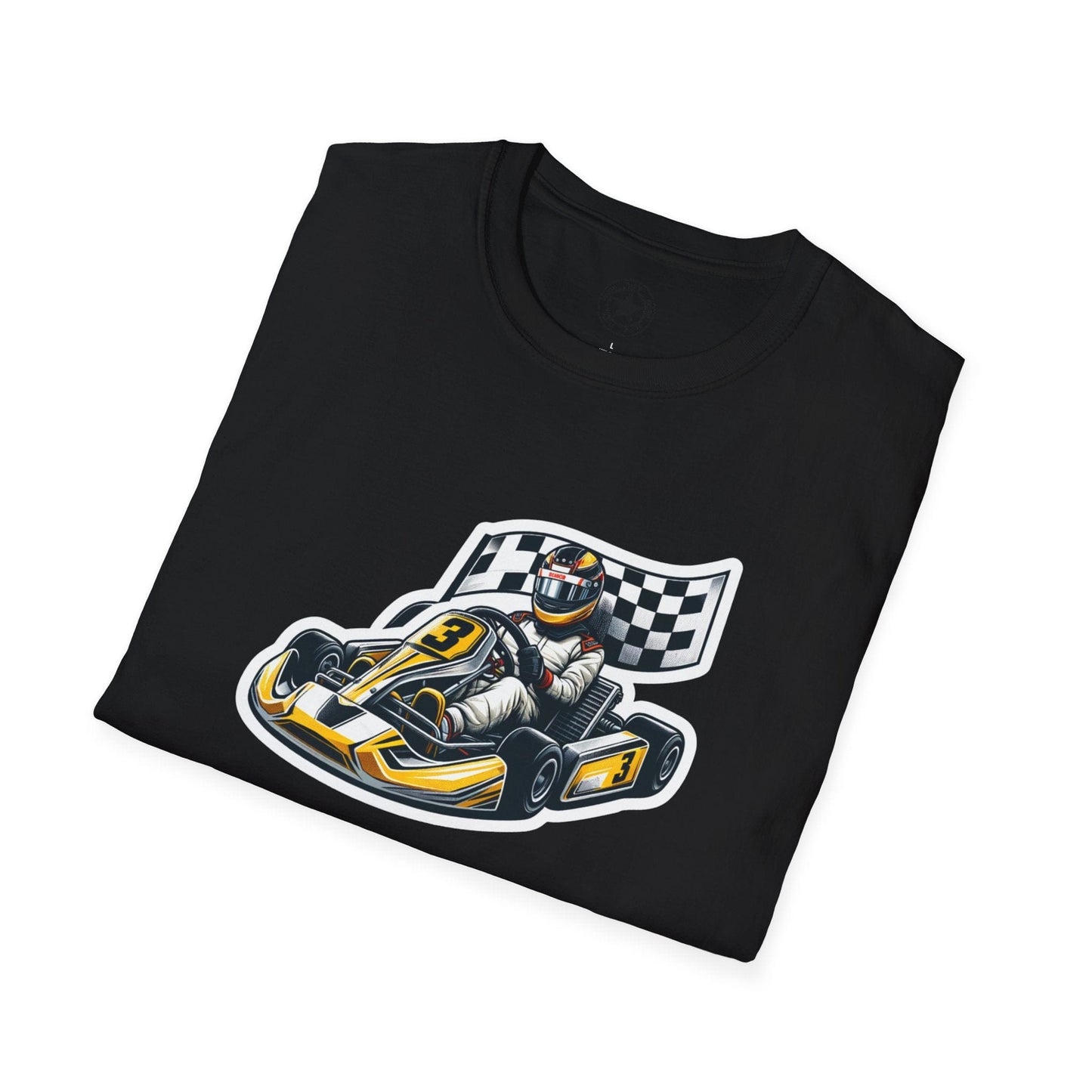 TeeFEVA T-Shirt CH Racing | Sticker Print | Unisex Soft T-Shirt