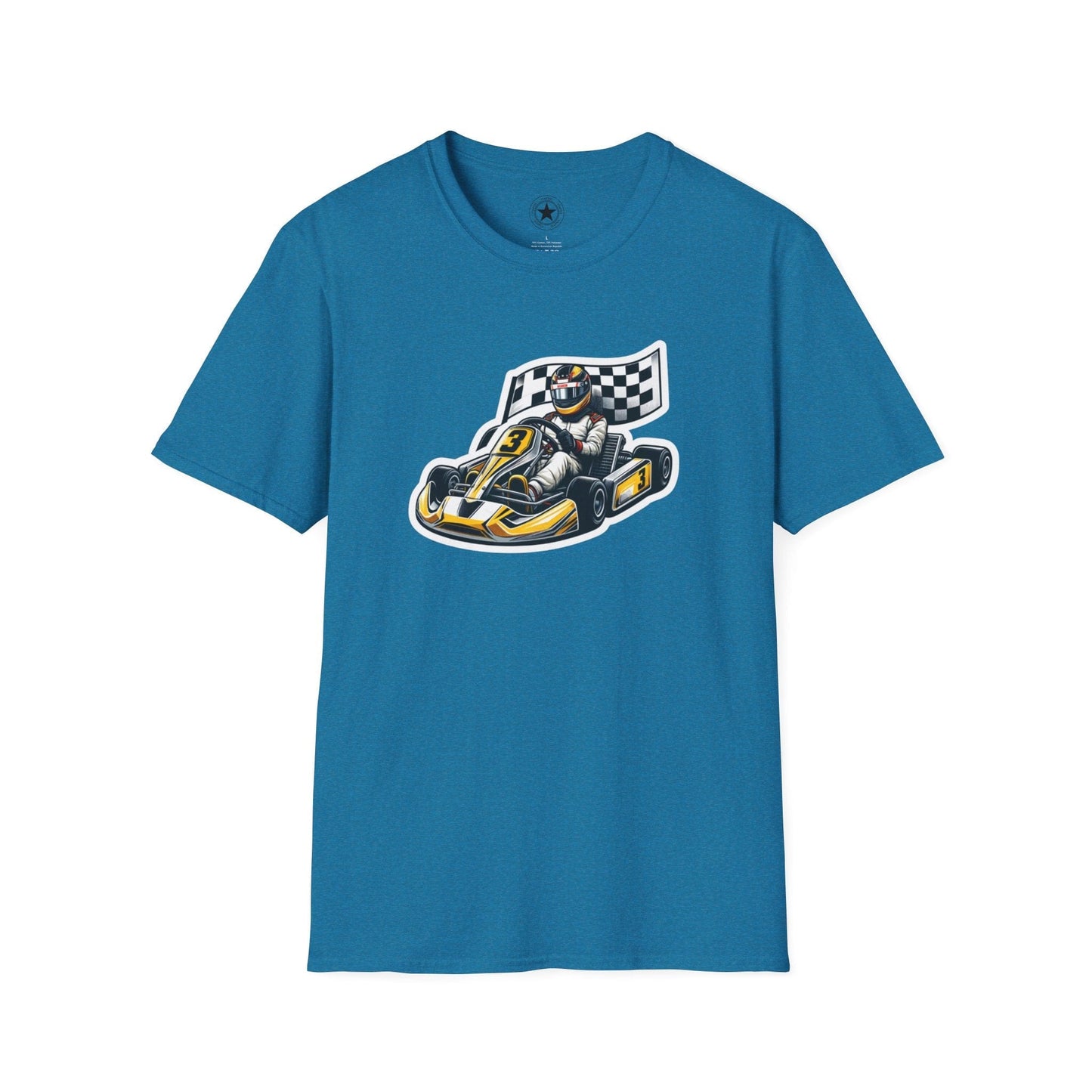 TeeFEVA T-Shirt CH Racing | Sticker Print | Unisex Soft T-Shirt