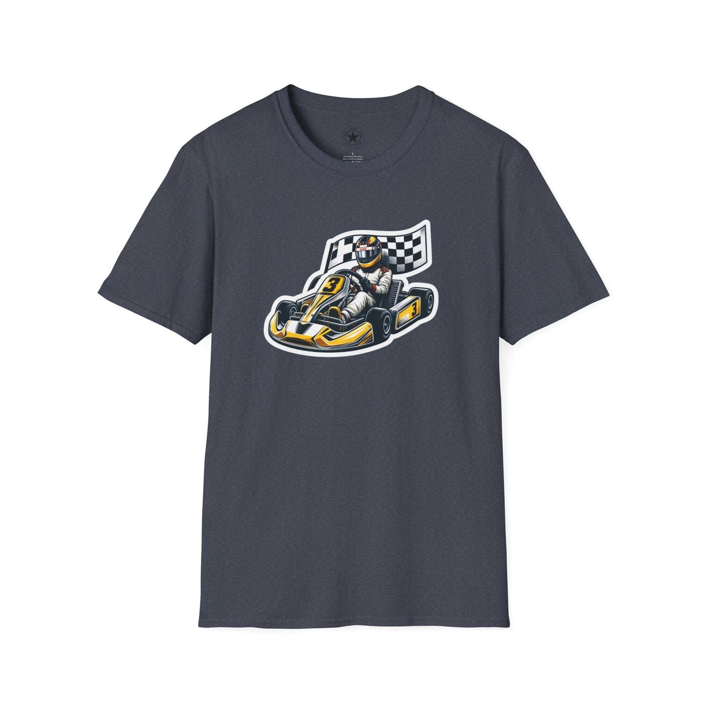 TeeFEVA T-Shirt CH Racing | Sticker Print | Unisex Soft T-Shirt