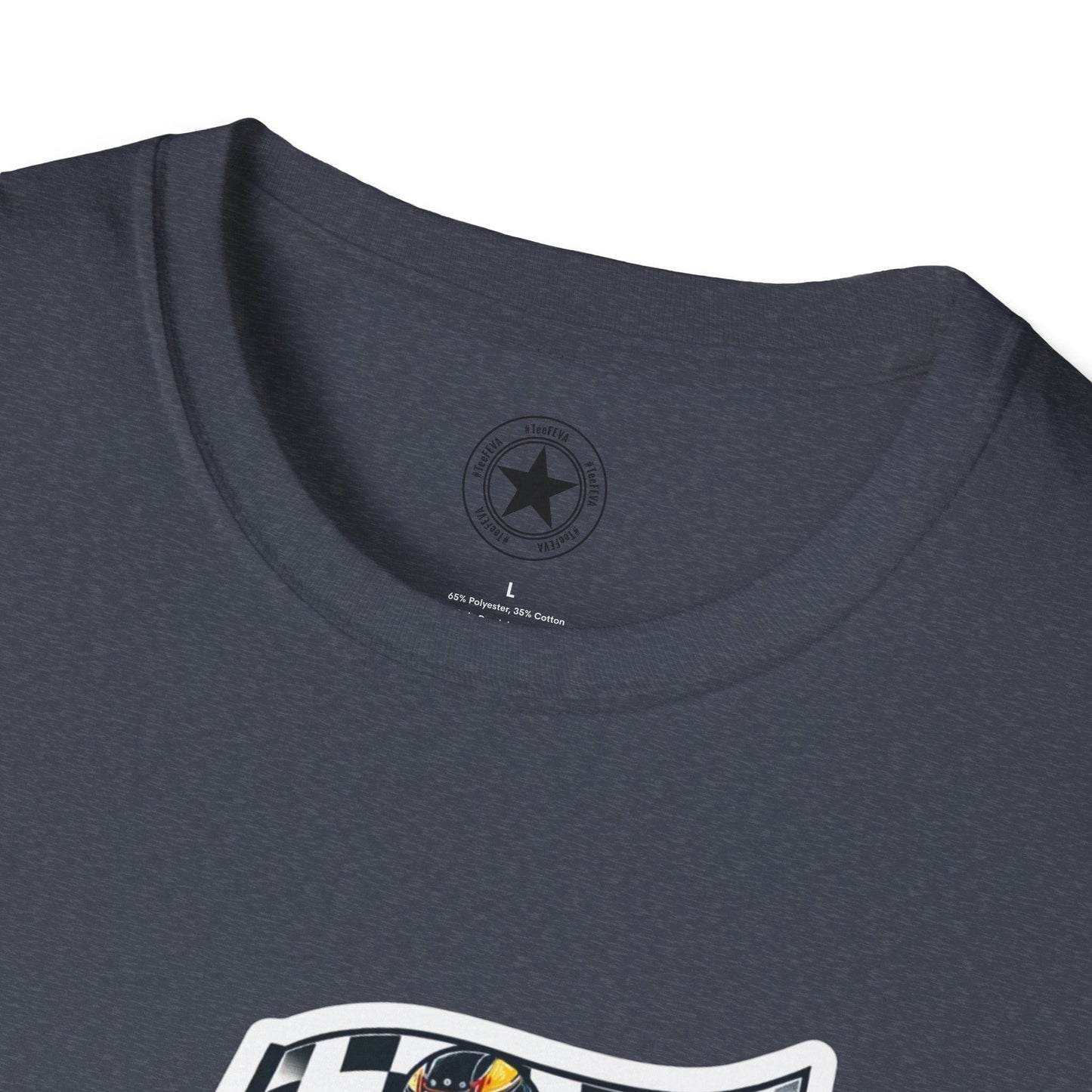 TeeFEVA T-Shirt CH Racing | Sticker Print | Unisex Soft T-Shirt