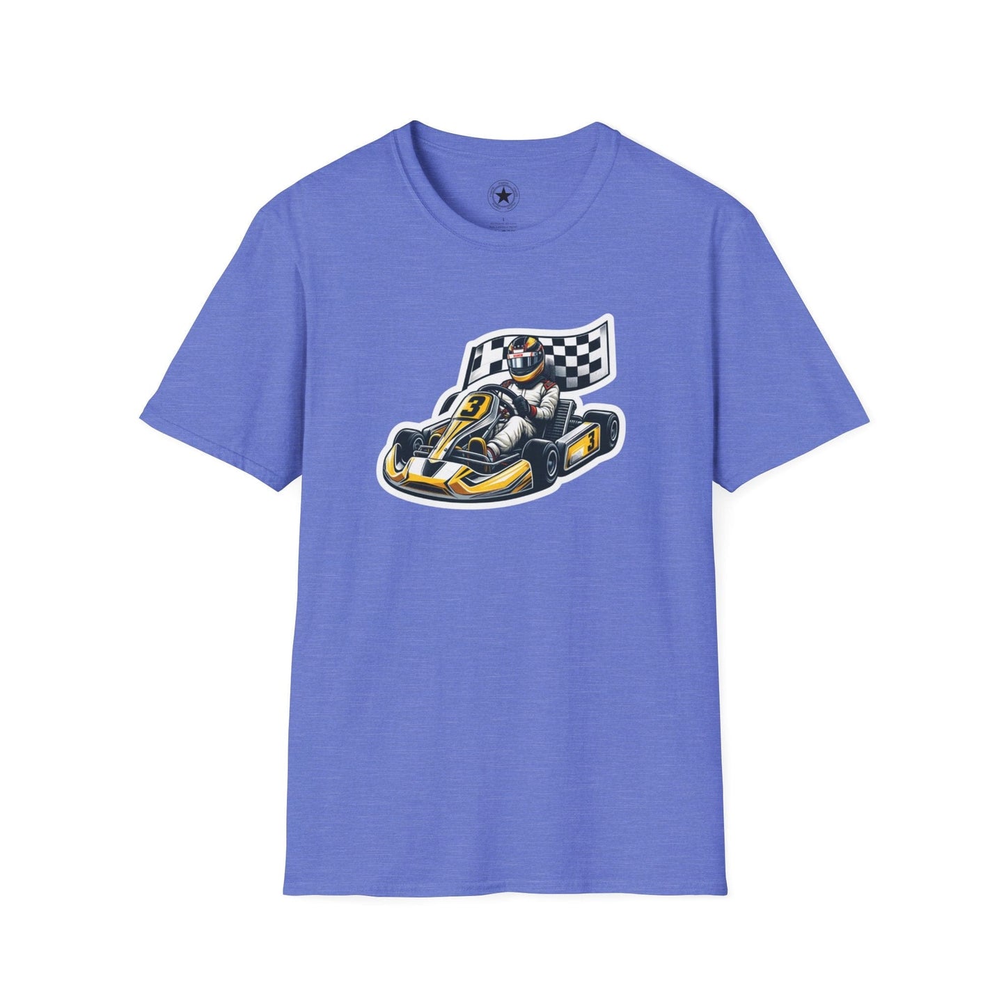 TeeFEVA T-Shirt CH Racing | Sticker Print | Unisex Soft T-Shirt
