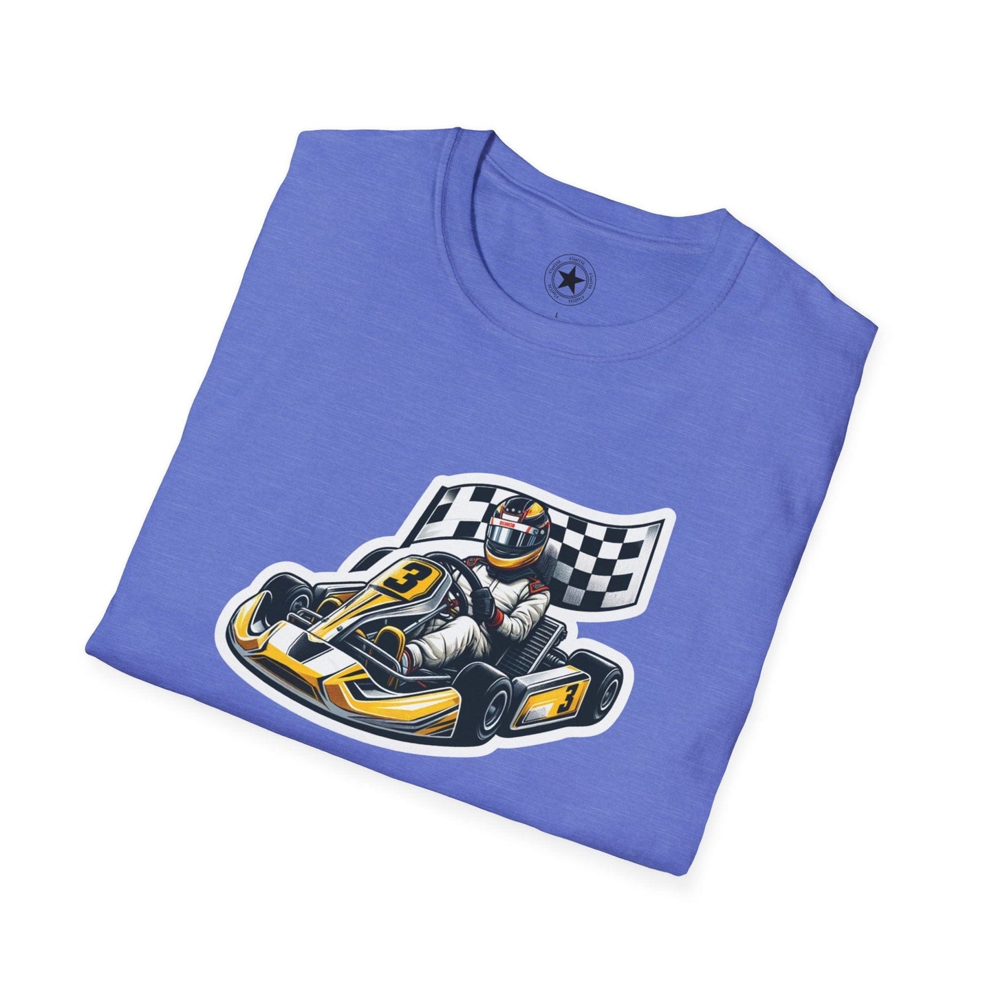 TeeFEVA T-Shirt CH Racing | Sticker Print | Unisex Soft T-Shirt