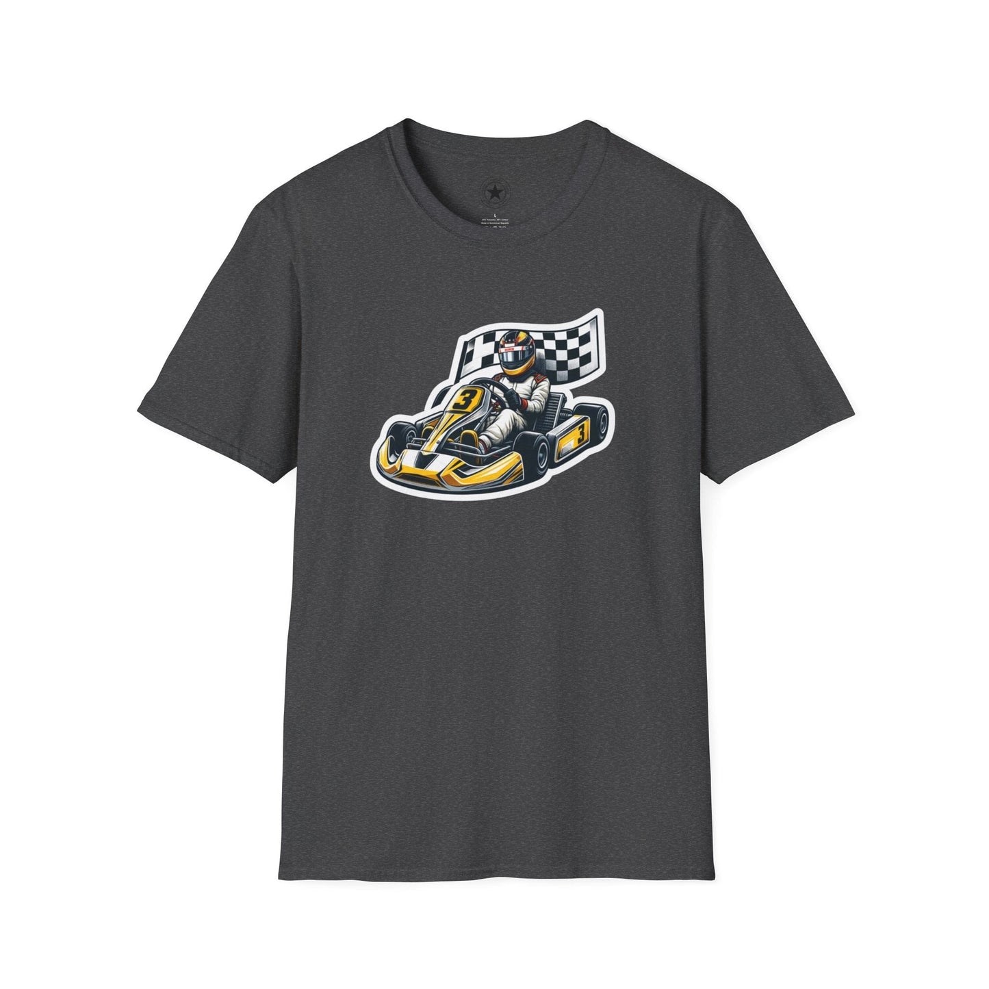 TeeFEVA T-Shirt CH Racing | Sticker Print | Unisex Soft T-Shirt