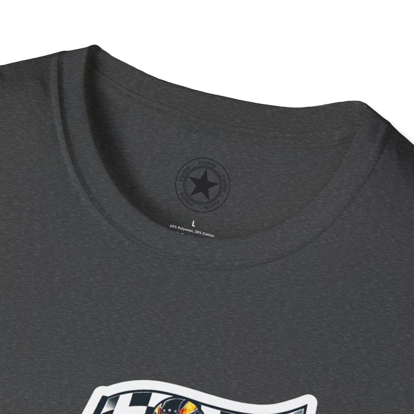 TeeFEVA T-Shirt CH Racing | Sticker Print | Unisex Soft T-Shirt