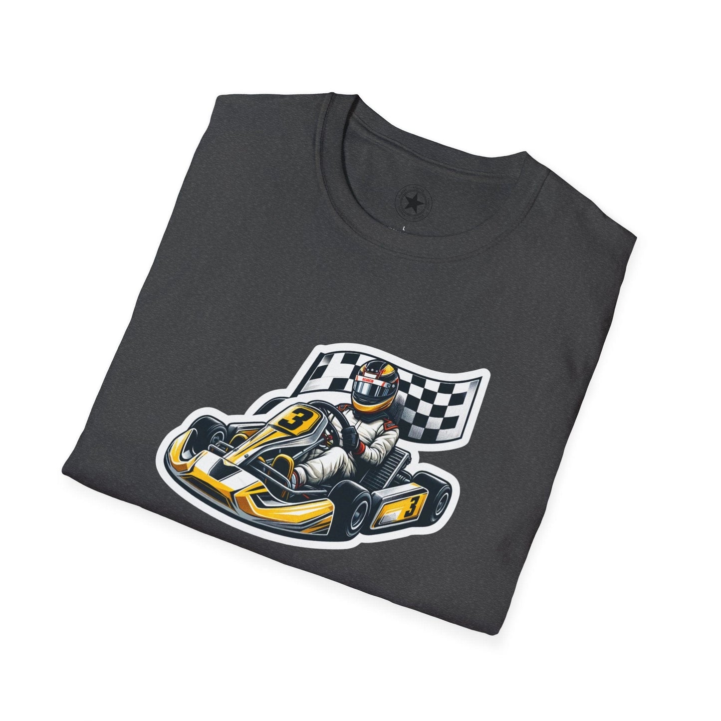 TeeFEVA T-Shirt CH Racing | Sticker Print | Unisex Soft T-Shirt