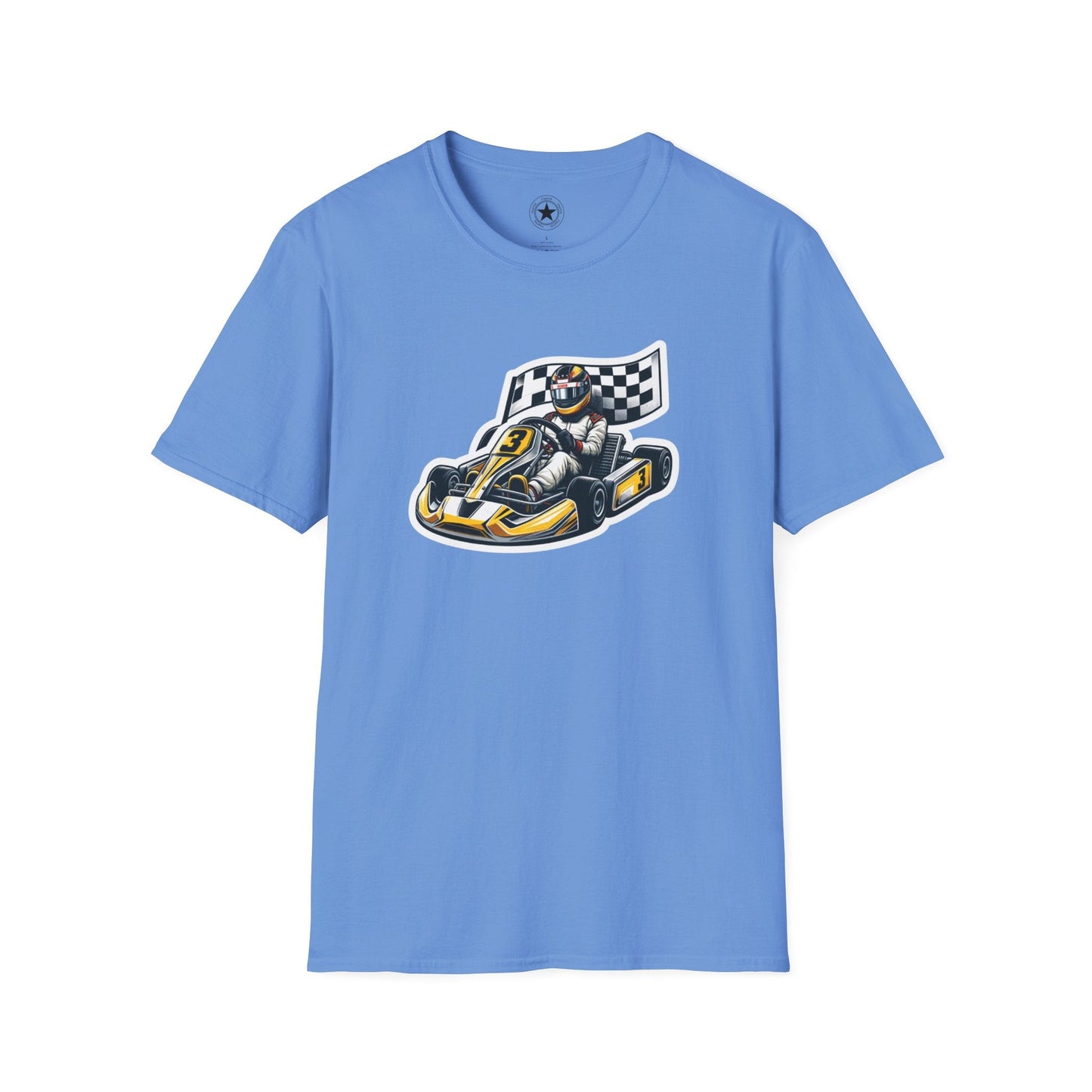 TeeFEVA T-Shirt CH Racing | Sticker Print | Unisex Soft T-Shirt