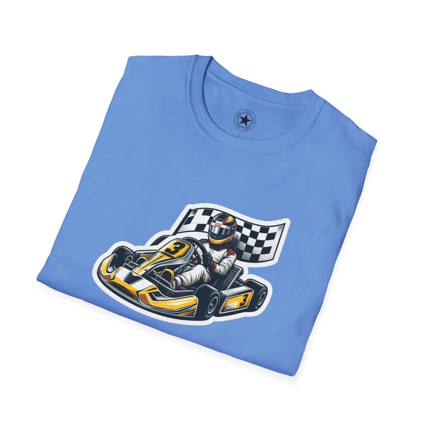 TeeFEVA T-Shirt CH Racing | Sticker Print | Unisex Soft T-Shirt