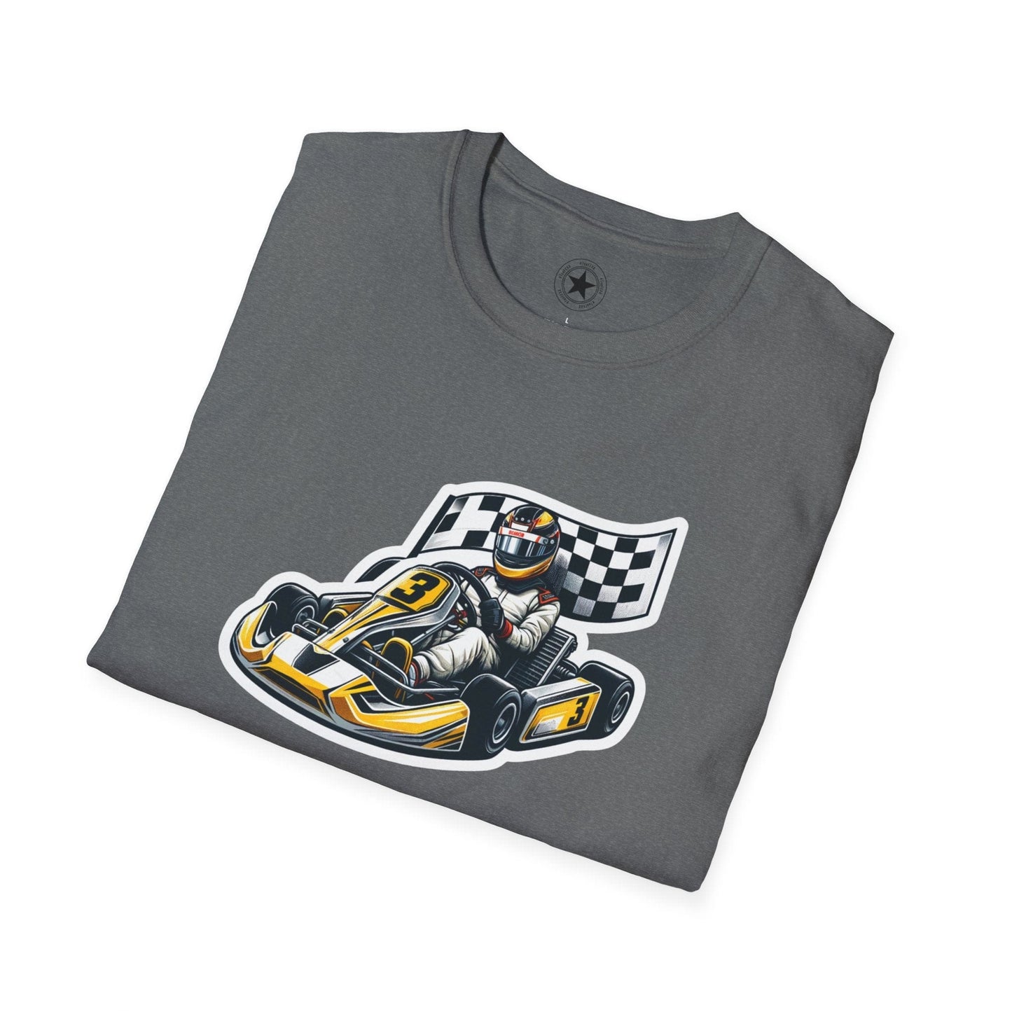 TeeFEVA T-Shirt CH Racing | Sticker Print | Unisex Soft T-Shirt