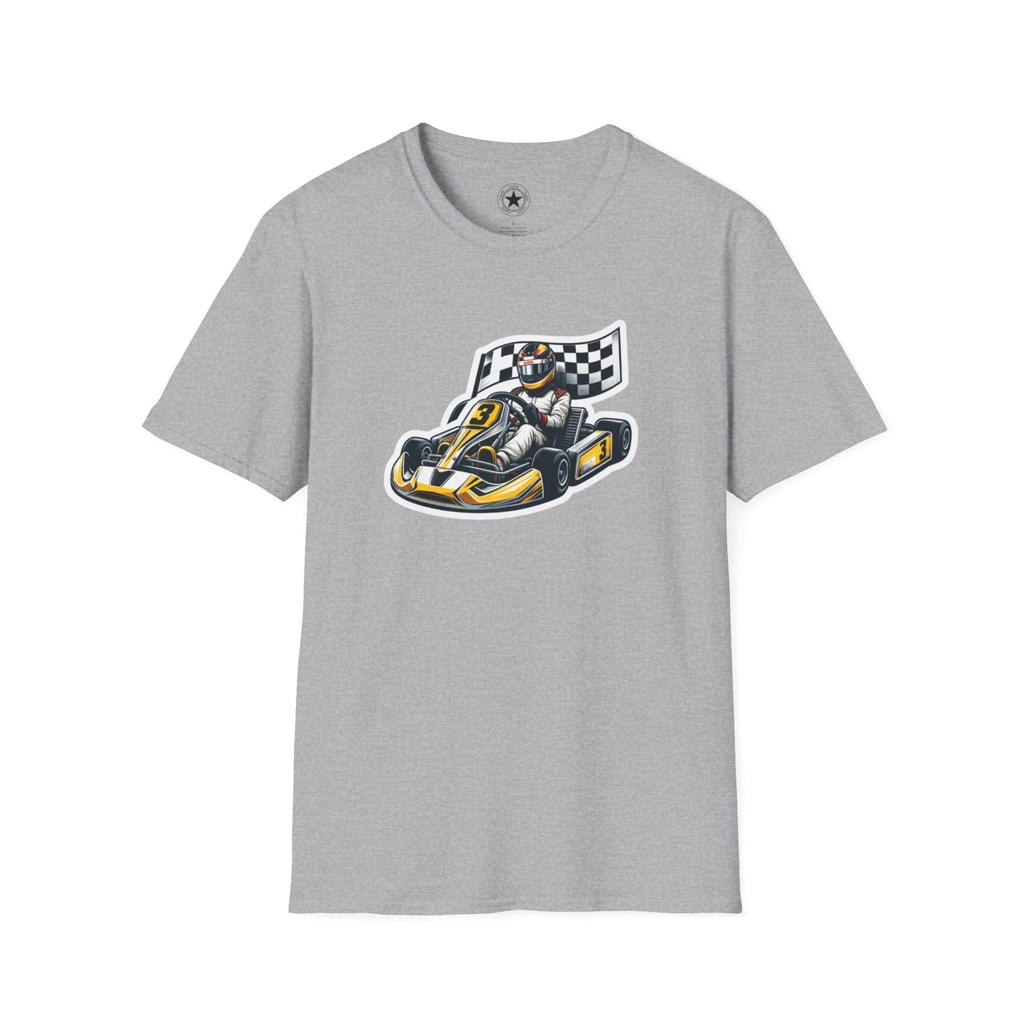 TeeFEVA T-Shirt CH Racing | Sticker Print | Unisex Soft T-Shirt