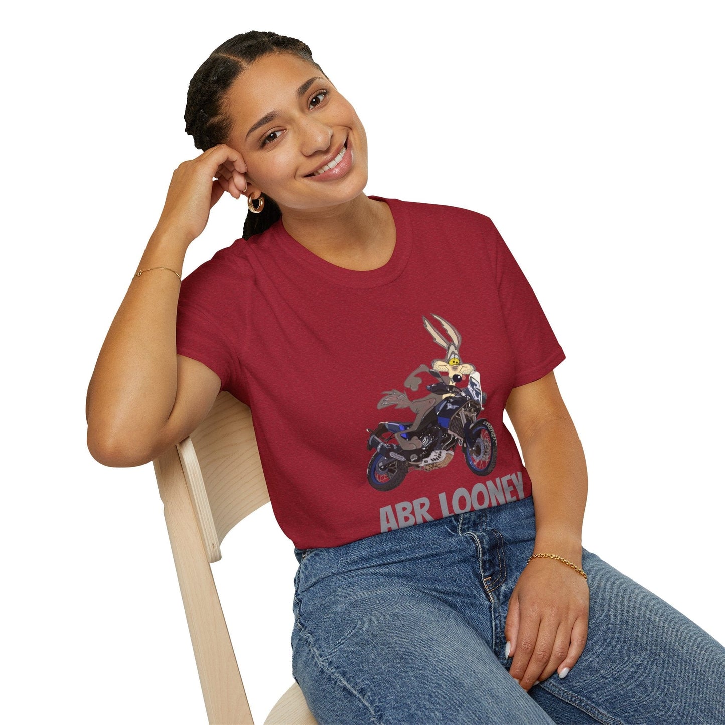 TeeFEVA T-Shirt Fun Adventure Motorcycle Graphic T-Shirt - Yes I am an 'ABR LOONEY' | Unisex Tee