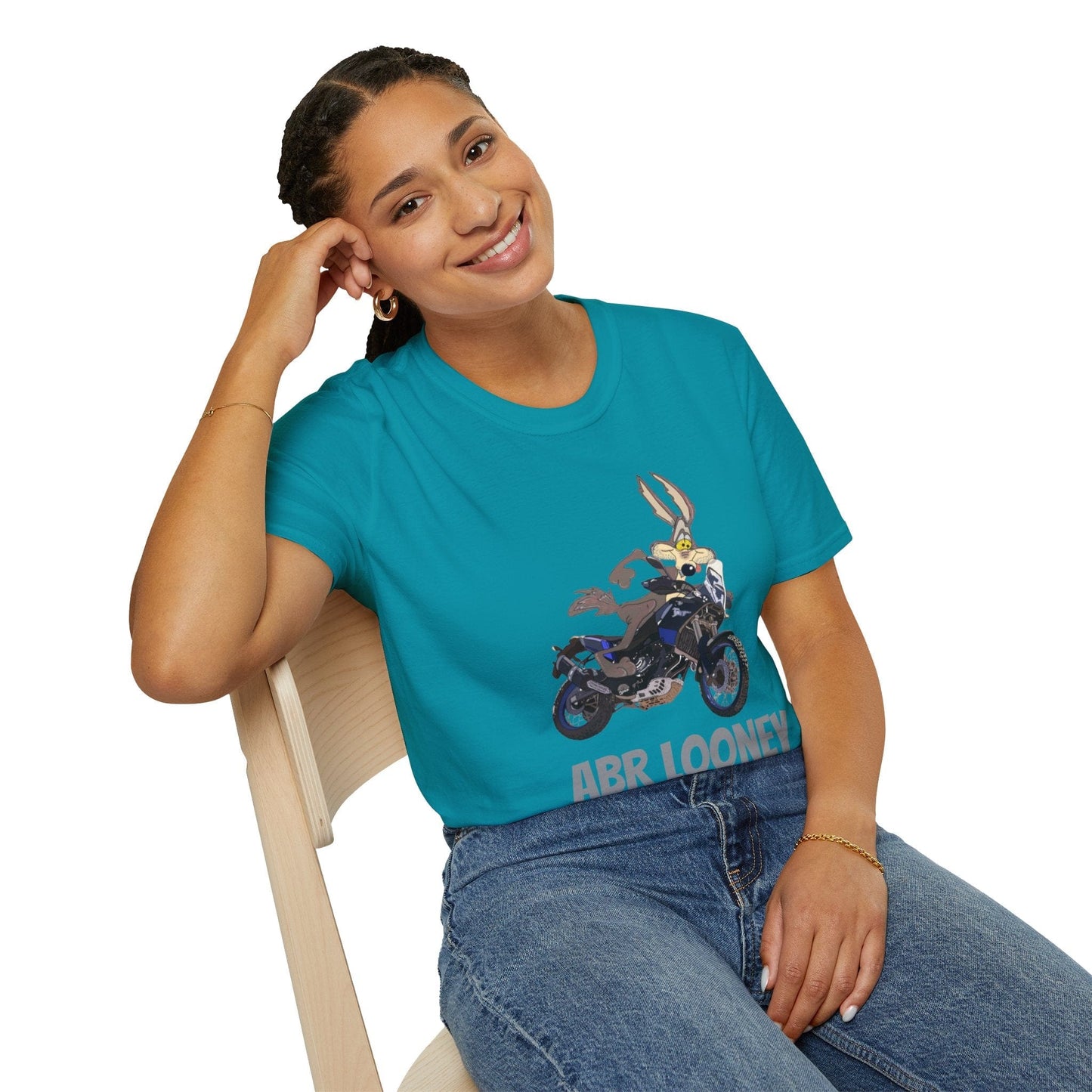 TeeFEVA T-Shirt Fun Adventure Motorcycle Graphic T-Shirt - Yes I am an 'ABR LOONEY' | Unisex Tee