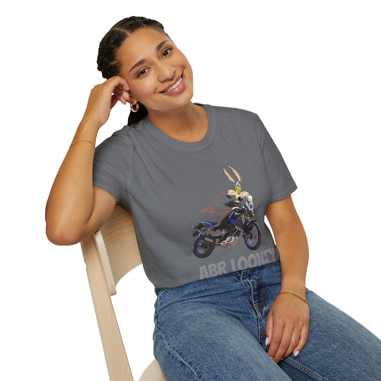 TeeFEVA T-Shirt Fun Adventure Motorcycle Graphic T-Shirt - Yes I am an 'ABR LOONEY' | Unisex Tee