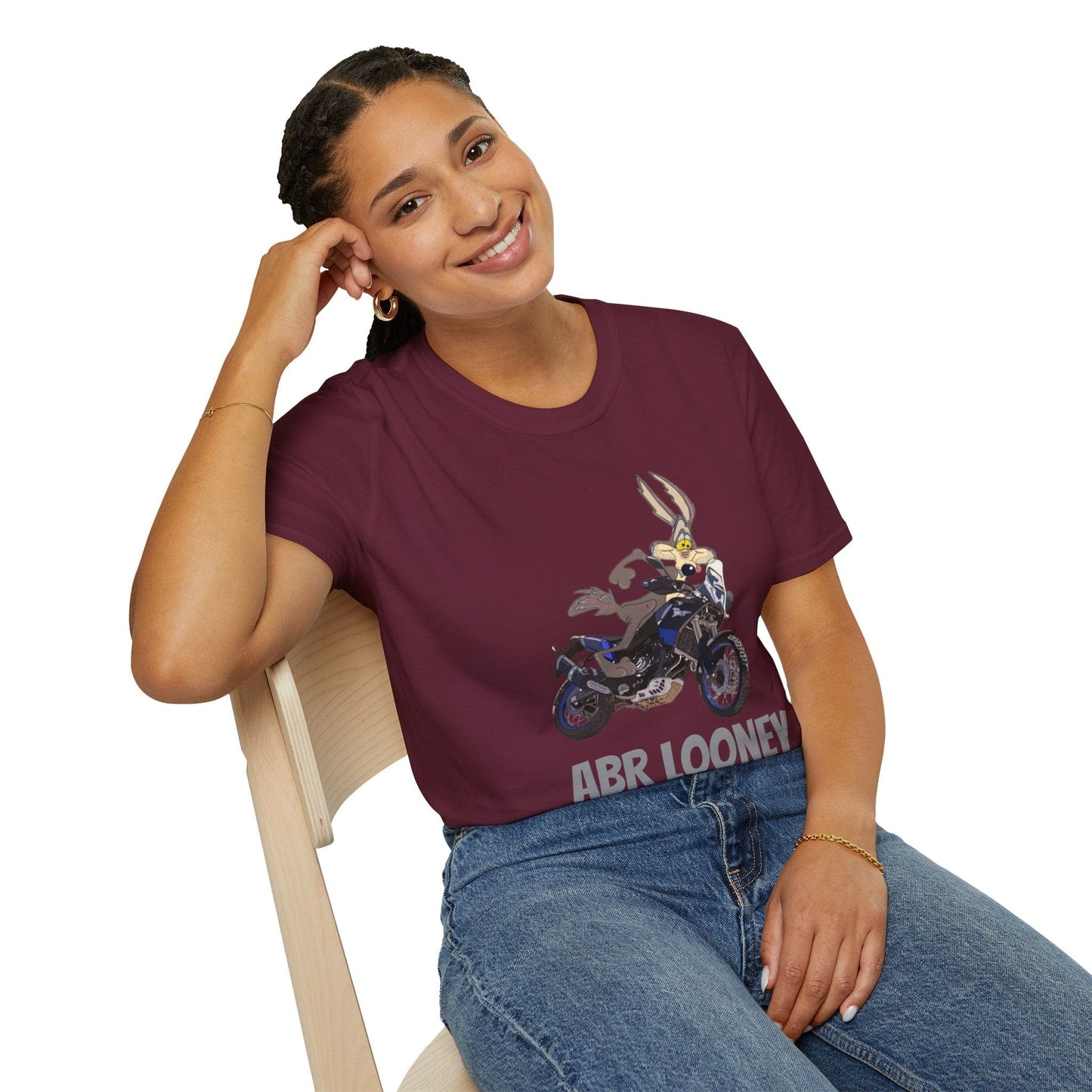 TeeFEVA T-Shirt Fun Adventure Motorcycle Graphic T-Shirt - Yes I am an 'ABR LOONEY' | Unisex Tee