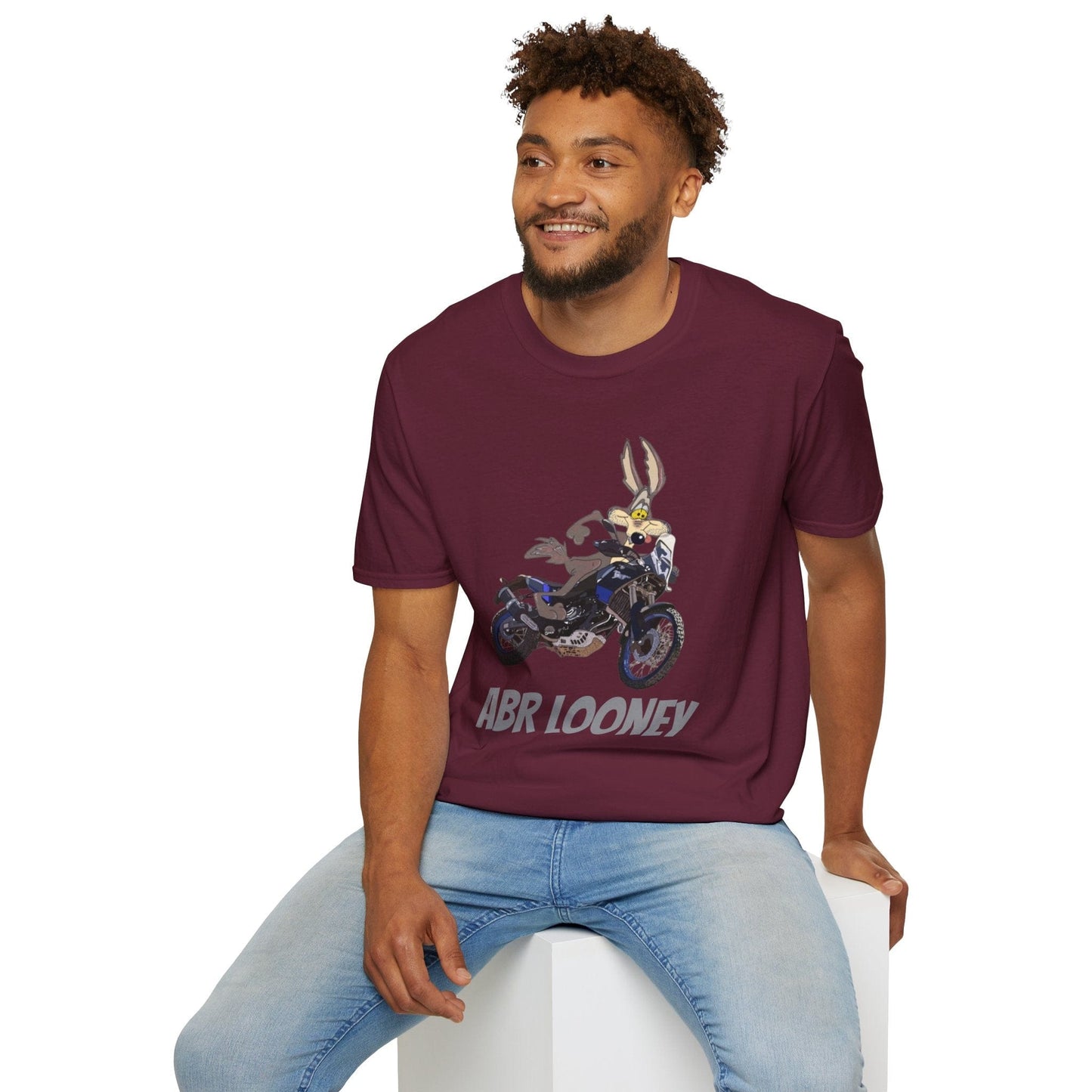 TeeFEVA T-Shirt Fun Adventure Motorcycle Graphic T-Shirt - Yes I am an 'ABR LOONEY' | Unisex Tee