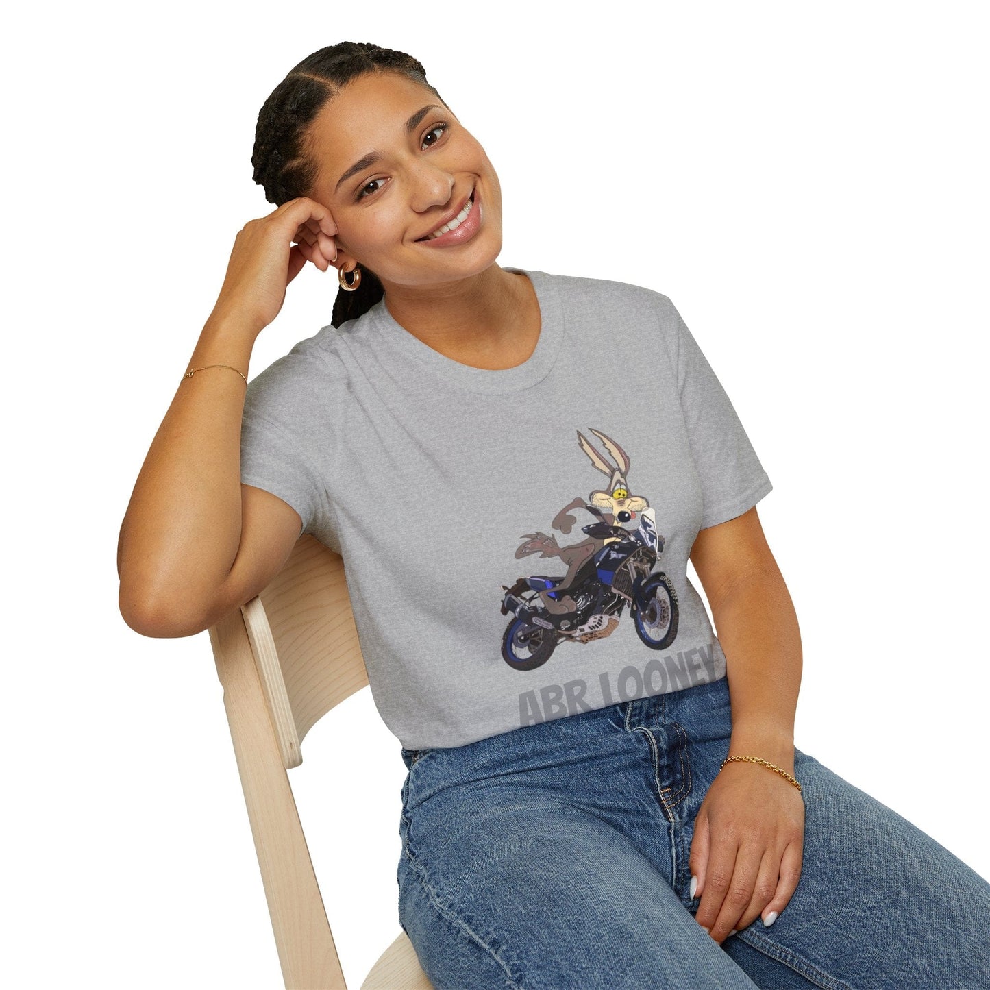 TeeFEVA T-Shirt Fun Adventure Motorcycle Graphic T-Shirt - Yes I am an 'ABR LOONEY' | Unisex Tee