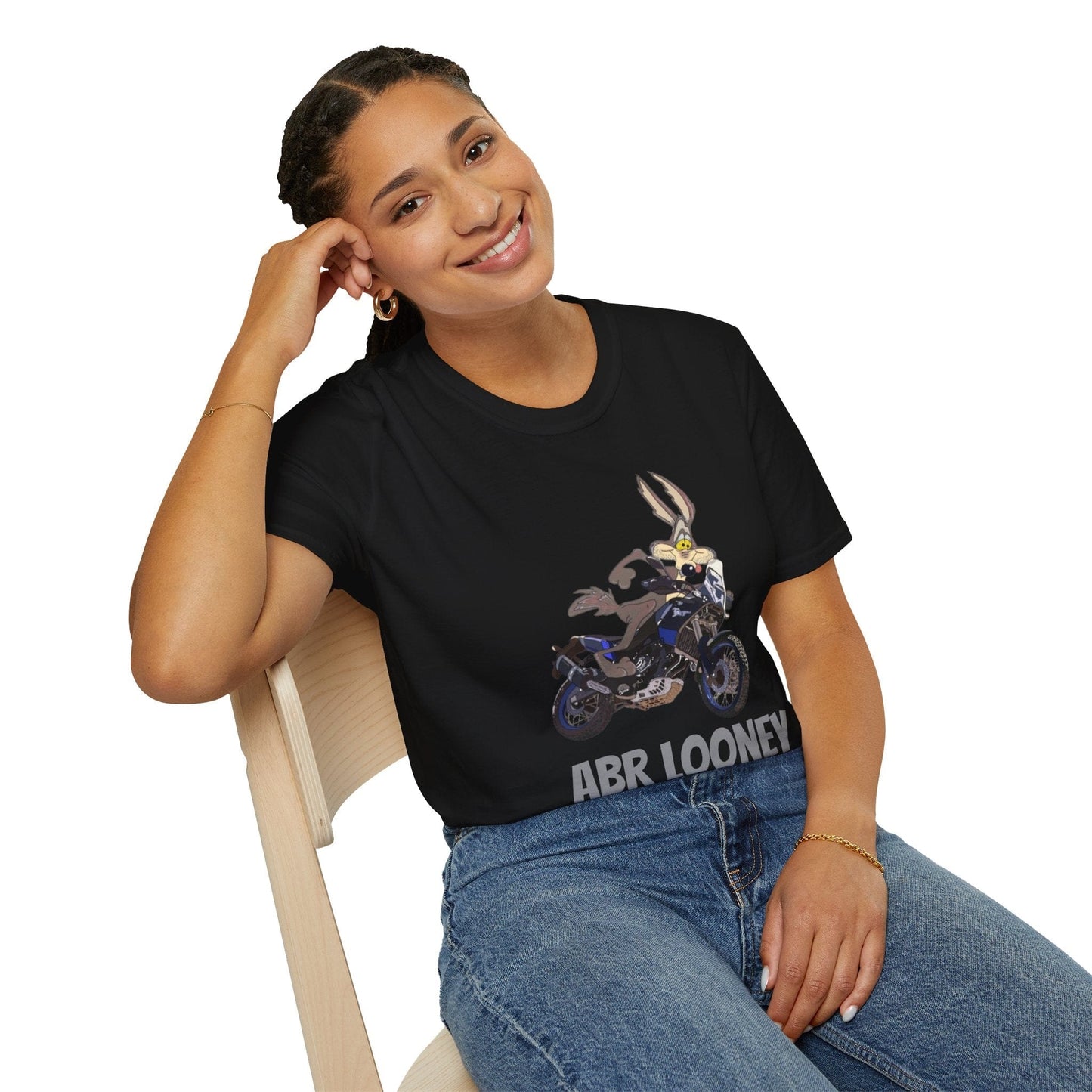 TeeFEVA T-Shirt Fun Adventure Motorcycle Graphic T-Shirt - Yes I am an 'ABR LOONEY' | Unisex Tee