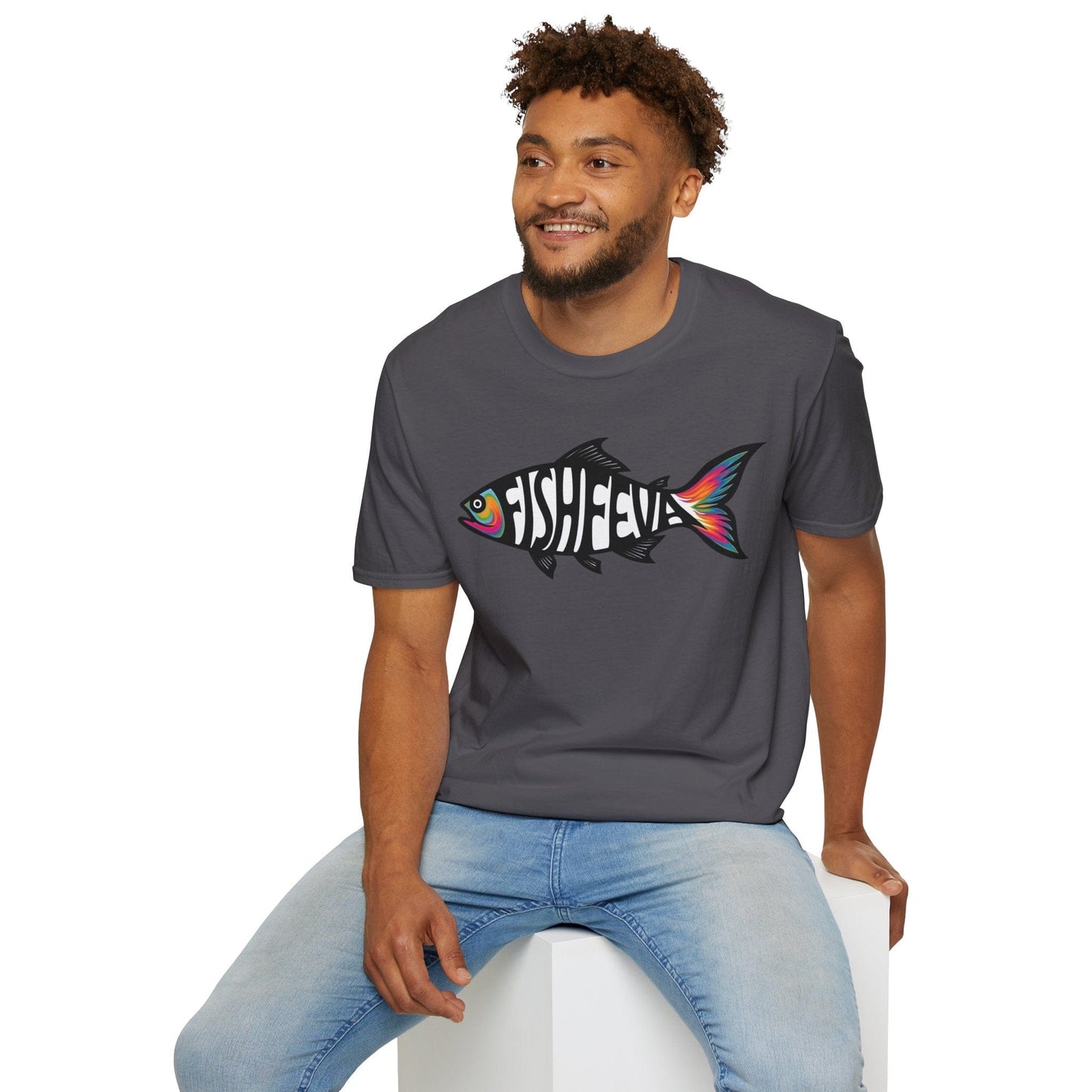 TeeFEVA T-Shirt Fun FishFEVA Graphic T-Shirt - Yes Fishing gives me a "FEVA" Love it, I have FishFEVA | Unisex Tee