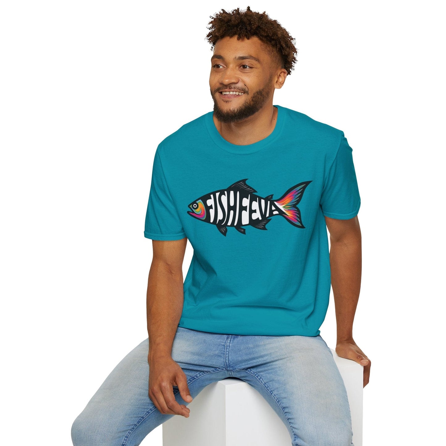 TeeFEVA T-Shirt Fun FishFEVA Graphic T-Shirt - Yes Fishing gives me a "FEVA" Love it, I have FishFEVA | Unisex Tee