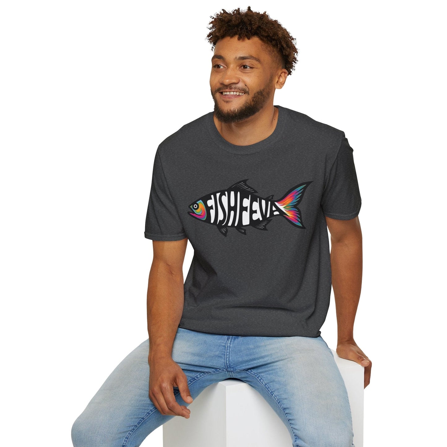 TeeFEVA T-Shirt Fun FishFEVA Graphic T-Shirt - Yes Fishing gives me a "FEVA" Love it, I have FishFEVA | Unisex Tee