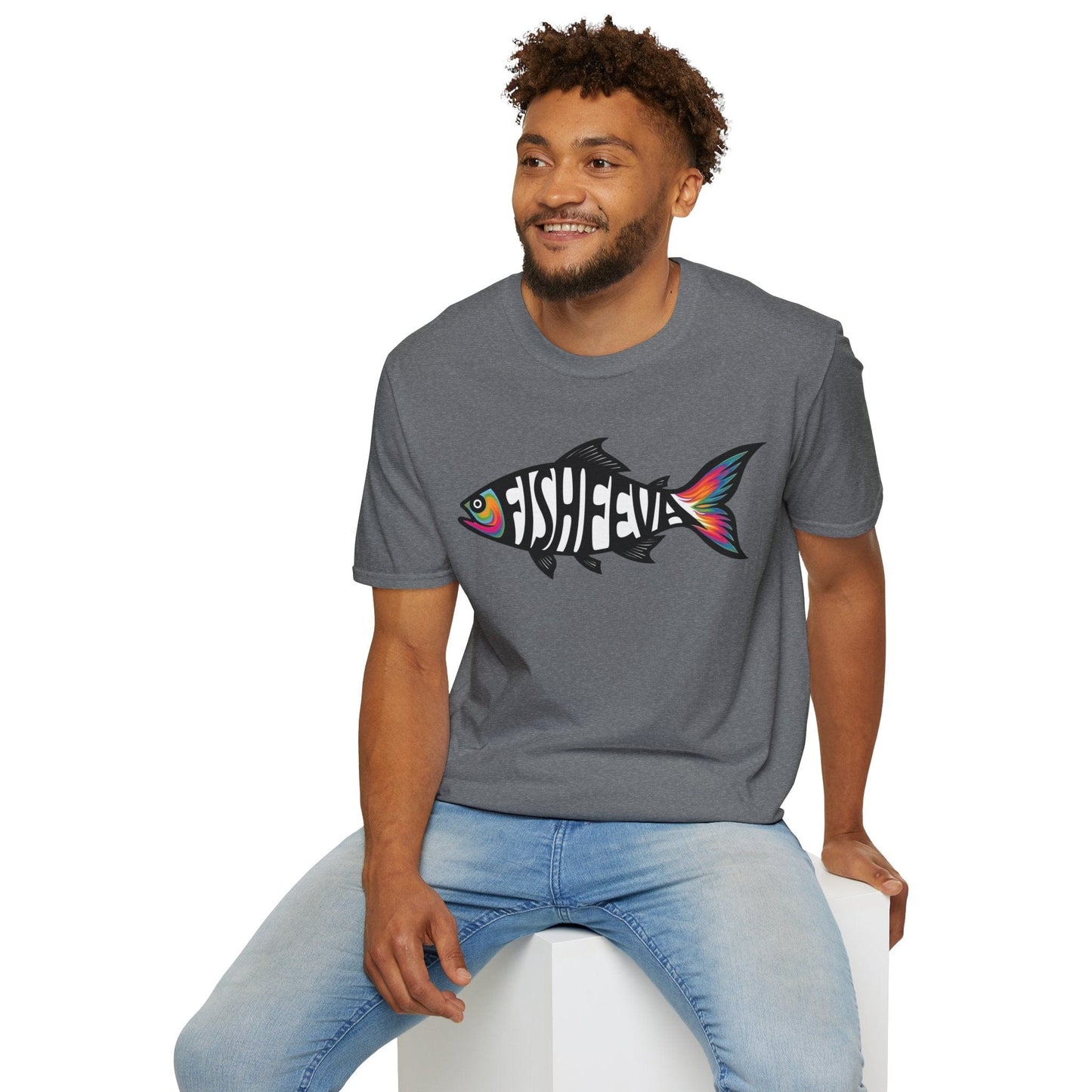 TeeFEVA T-Shirt Fun FishFEVA Graphic T-Shirt - Yes Fishing gives me a "FEVA" Love it, I have FishFEVA | Unisex Tee