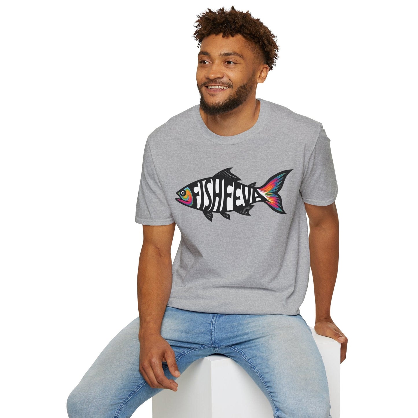 TeeFEVA T-Shirt Fun FishFEVA Graphic T-Shirt - Yes Fishing gives me a "FEVA" Love it, I have FishFEVA | Unisex Tee