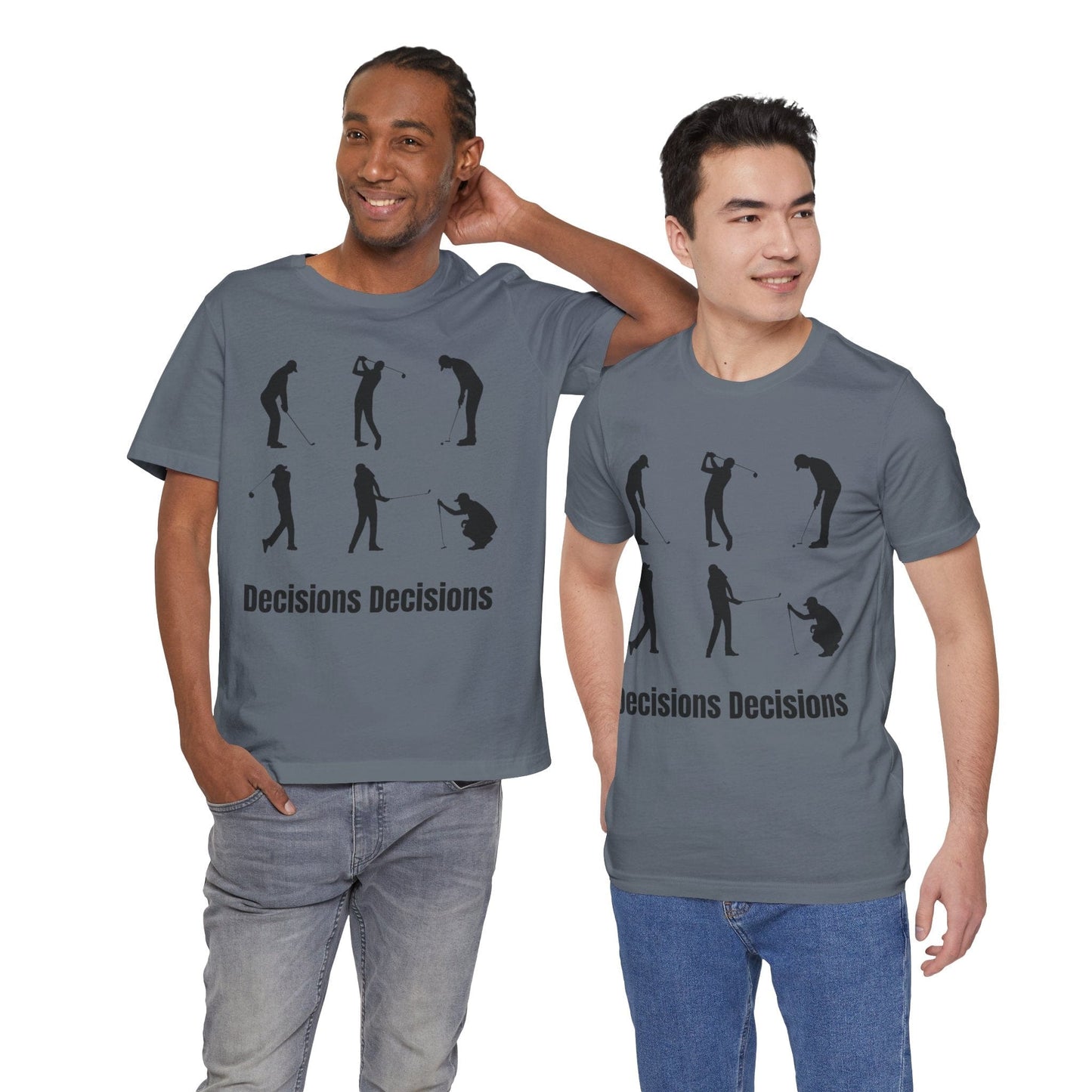 TeeFEVA T-Shirt Golf Stoke Decisions | Fun Humorous Golf Unisex TShirt