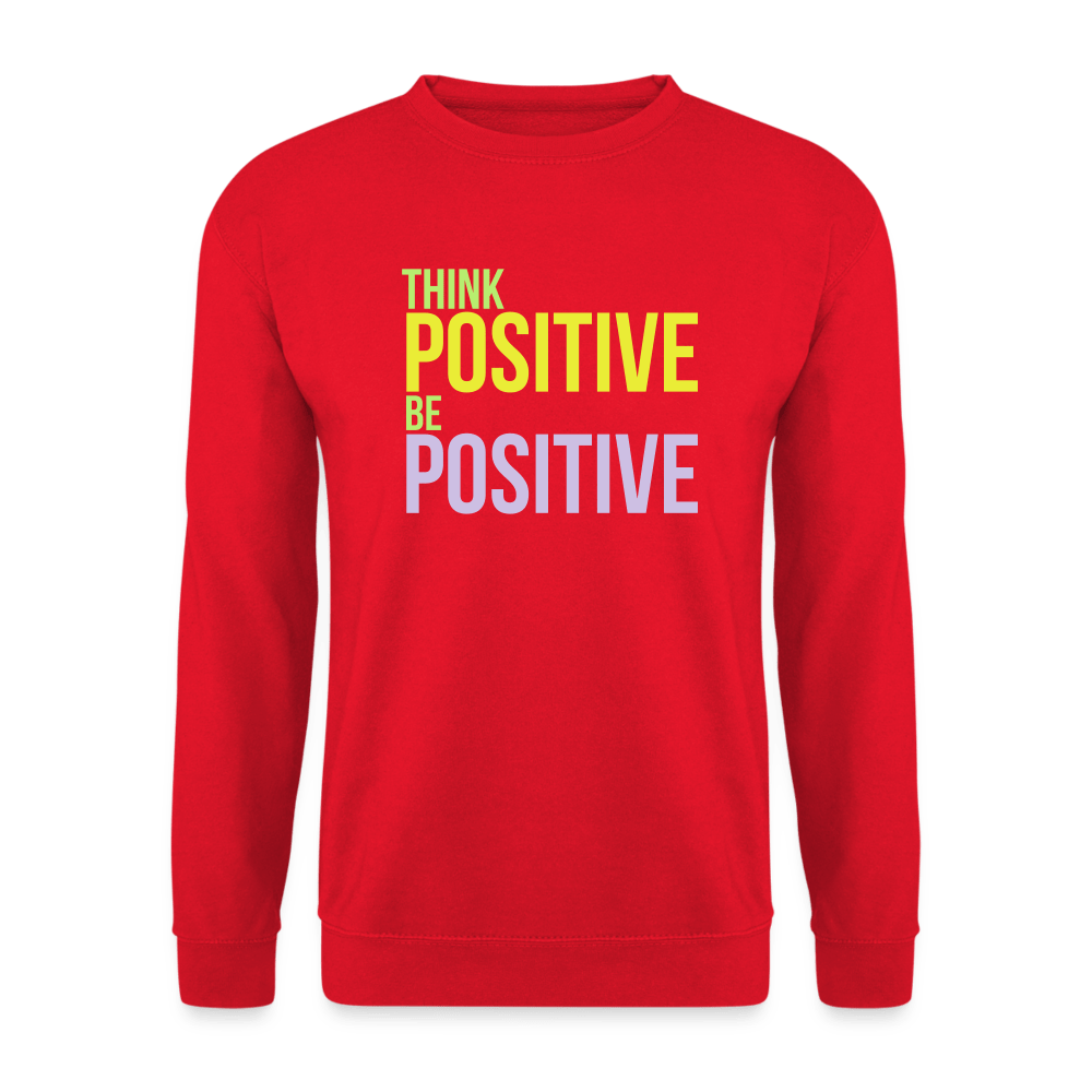 TeeFEVA Unisex Sweatshirt | Just Hoods Unisex Sweatshirt | Think Positive Be Positive