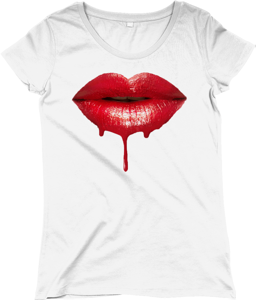 TeeFEVA Clothing Halloween - Women's T-Shirt - Beautiful Vampire Lips