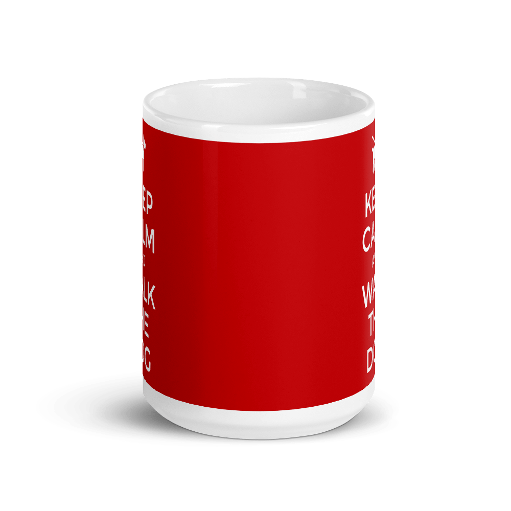 TeeFEVA Mug Keep Calm Mug | Dogs | Keep Calm and Walk The Dog