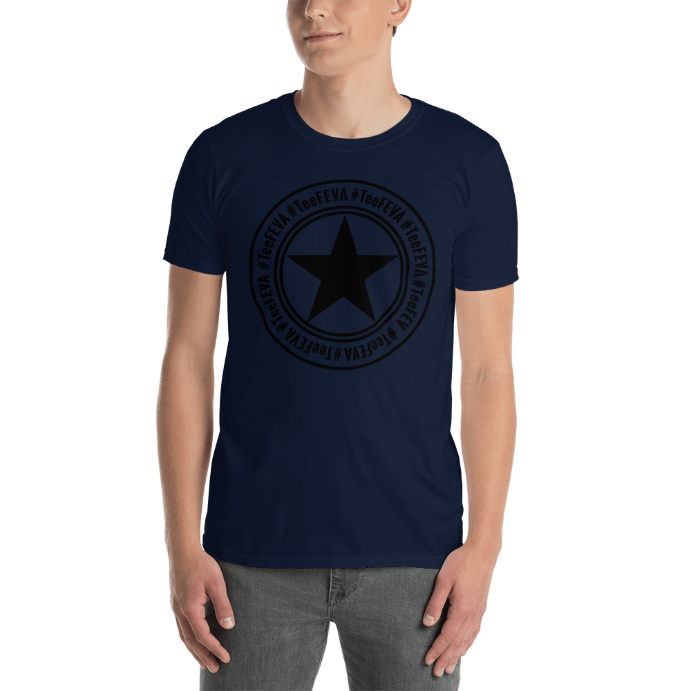 TeeFEVA T-Shirts Unisex TShirt | 8 Point | TeeFEVA | Black Star Stamp