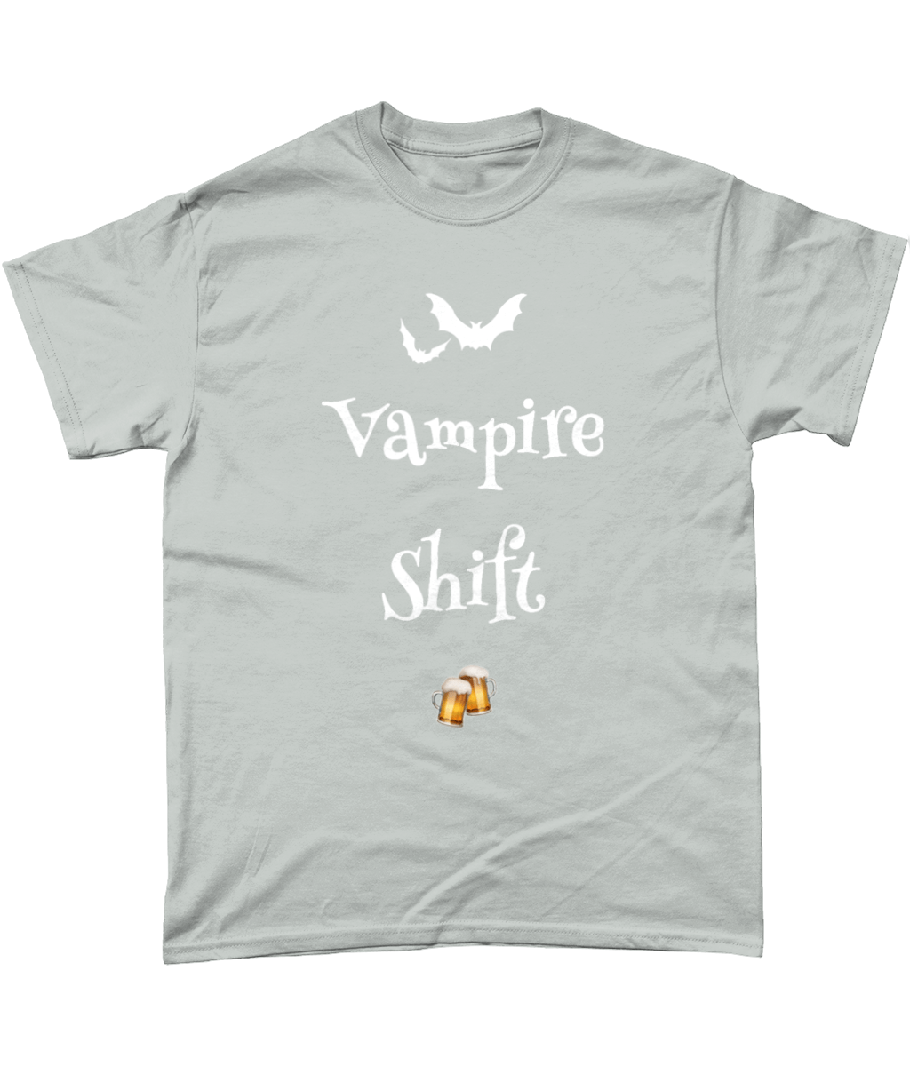 TeeFEVA T-Shirts We Love The Vampire Shift - White on
