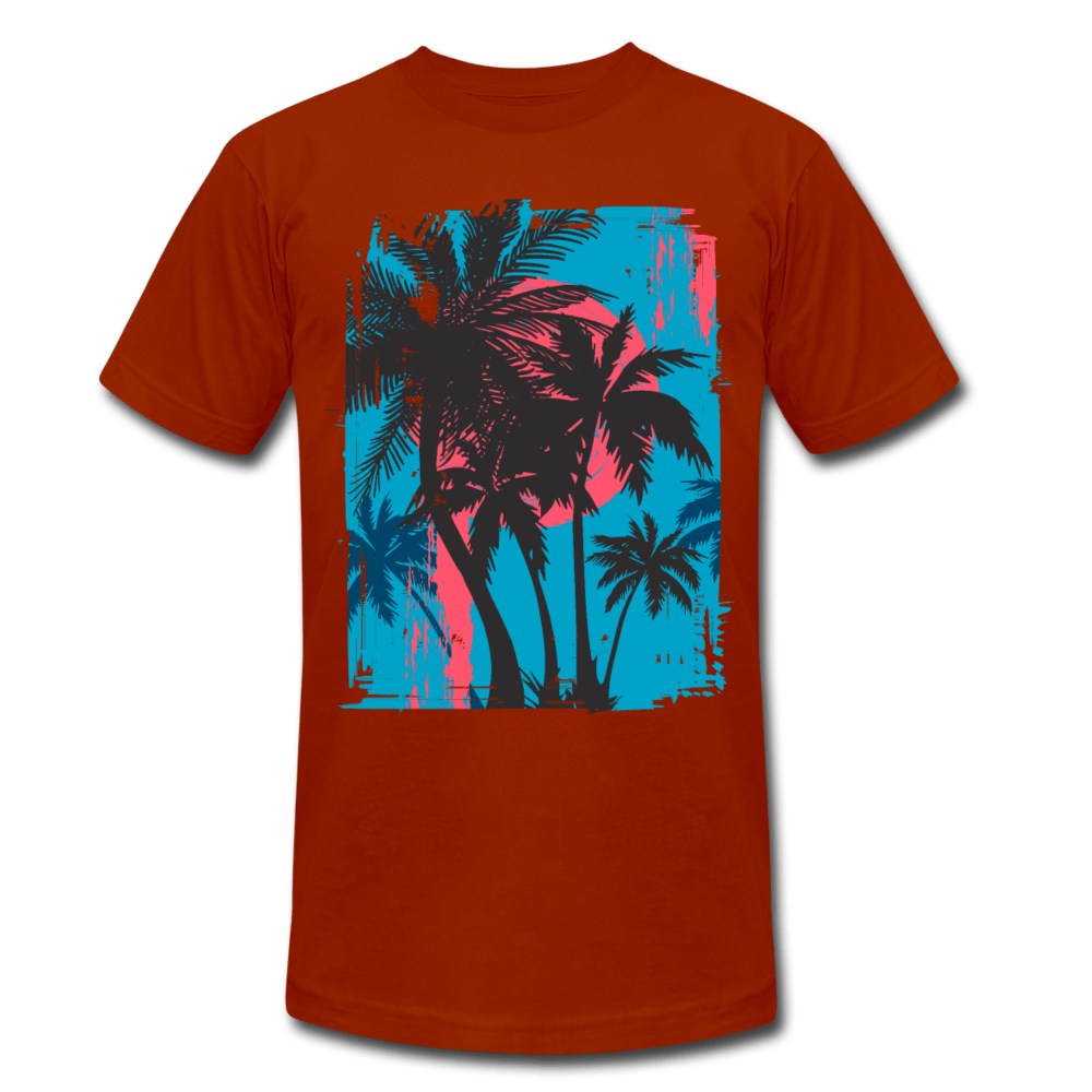 TeeFEVA Unisex Tri-Blend T-Shirt | Bella & Canvas Unisex Summer T-Shirt | Palms on blue sky