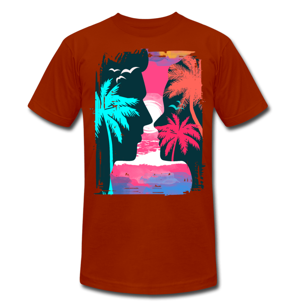 TeeFEVA Unisex Tri-Blend T-Shirt | Bella & Canvas Unisex Summer T-Shirt | Silhouette pink large front