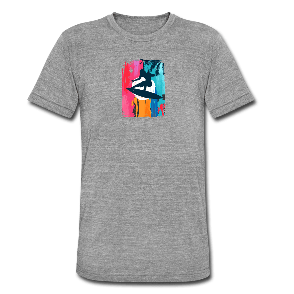 TeeFEVA Unisex Tri-Blend T-Shirt | Bella & Canvas Unisex Summer T-Shirt | Surf front large back
