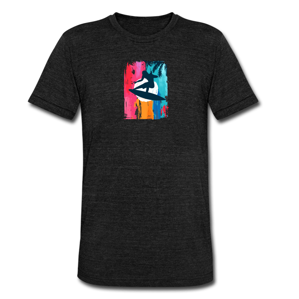TeeFEVA Unisex Tri-Blend T-Shirt | Bella & Canvas Unisex Summer T-Shirt | Surf front large back