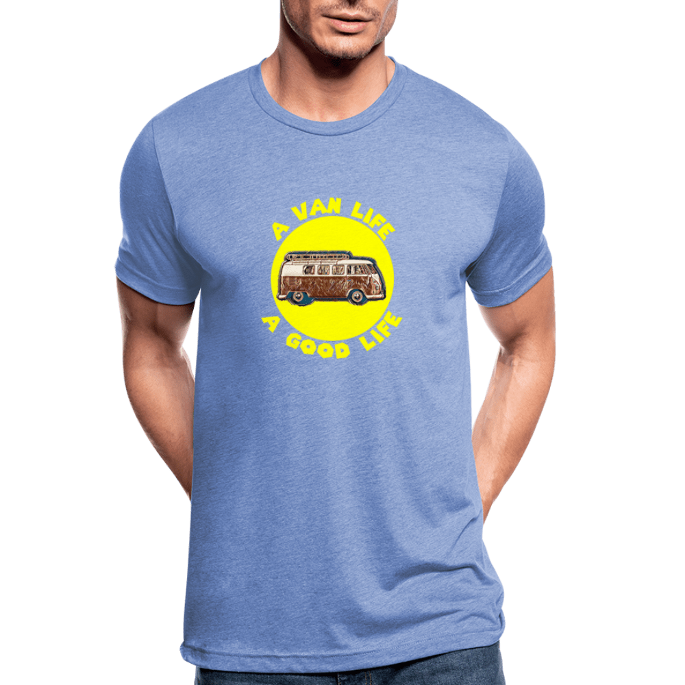 TeeFEVA Unisex Tri-Blend T-Shirt | Bella & Canvas Unisex Van Life T-Shirt | A VAN LIFE A GOOD LIFE