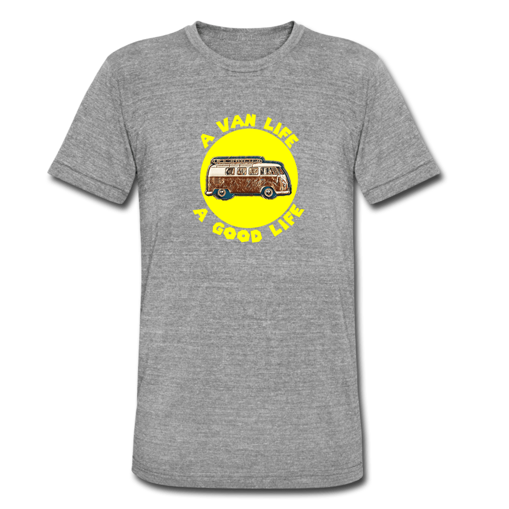TeeFEVA Unisex Tri-Blend T-Shirt | Bella & Canvas Unisex Van Life T-Shirt | A VAN LIFE A GOOD LIFE