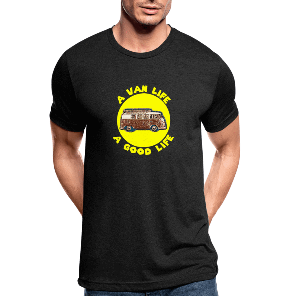 TeeFEVA Unisex Tri-Blend T-Shirt | Bella & Canvas Unisex Van Life T-Shirt | A VAN LIFE A GOOD LIFE