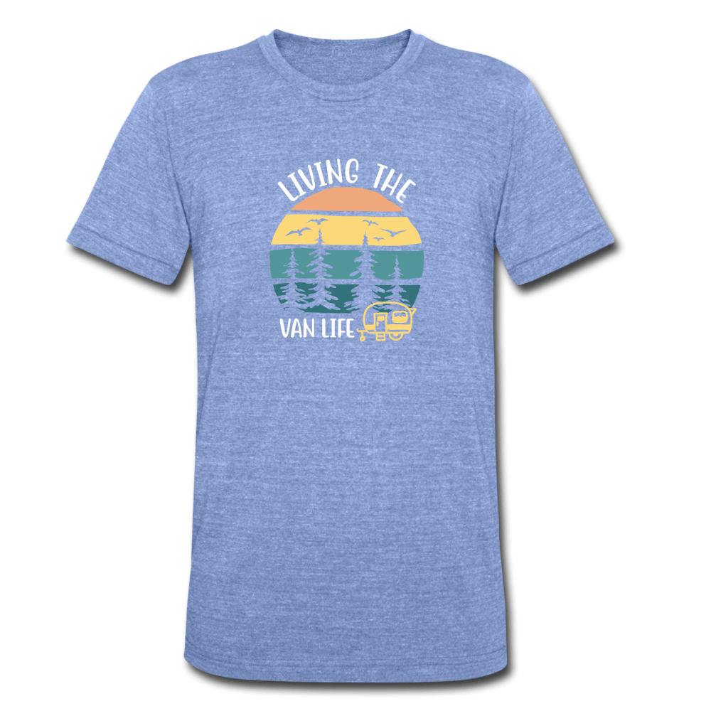 TeeFEVA Unisex Tri-Blend T-Shirt | Bella & Canvas Unisex Van Life T-Shirt | Living The Van Life