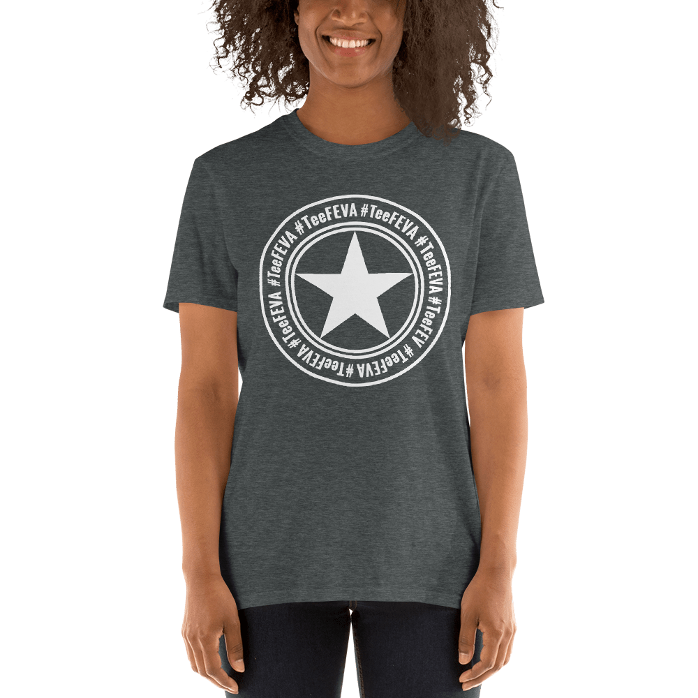 TeeFEVA Unisex TShirt | 8 Point | Main TeeFEVA | White Star Stamp