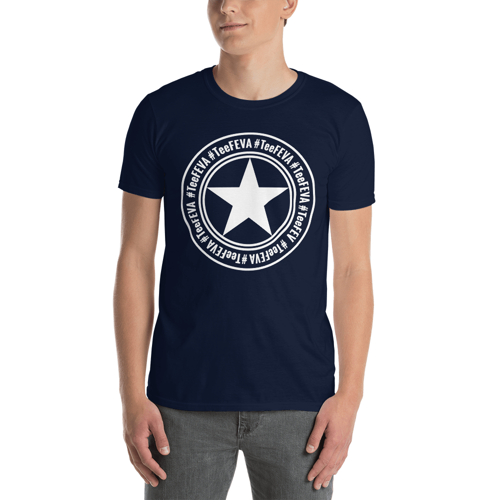 TeeFEVA Unisex TShirt | 8 Point | Main TeeFEVA | White Star Stamp