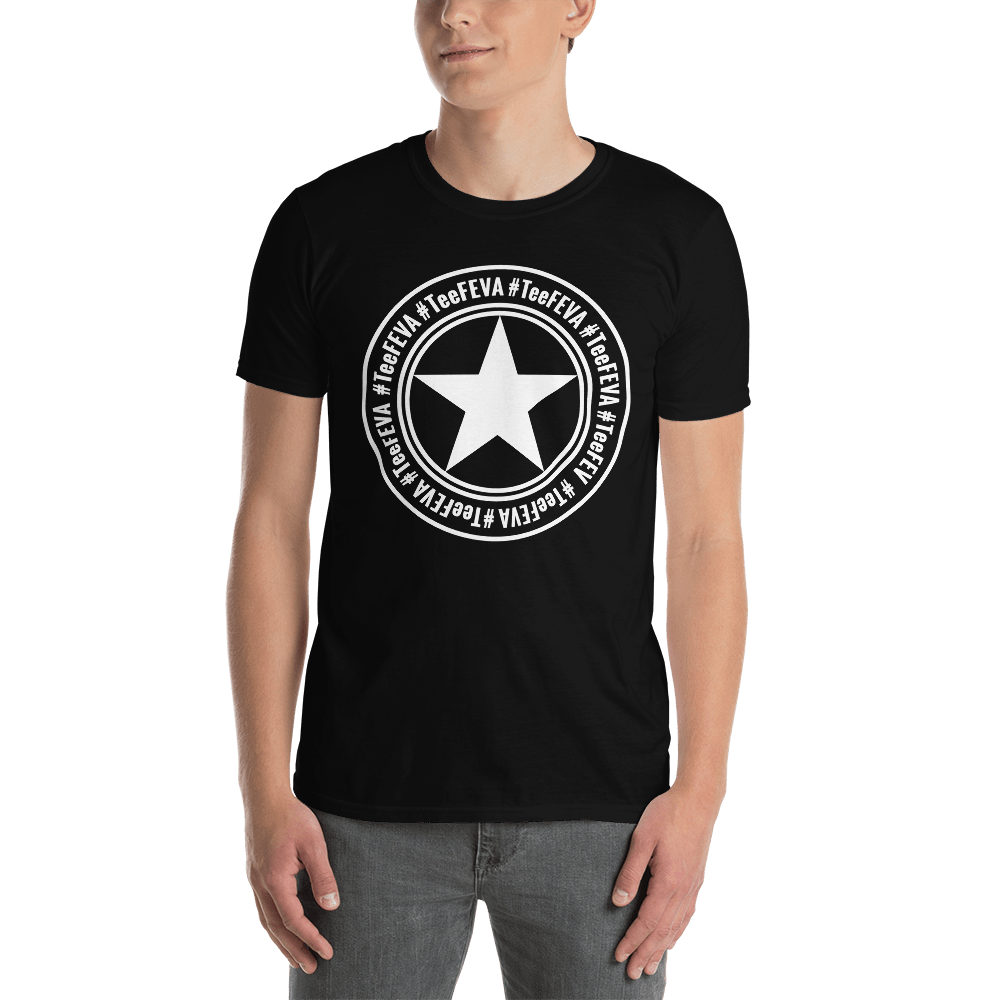 TeeFEVA Unisex TShirt | 8 Point | Main TeeFEVA | White Star Stamp